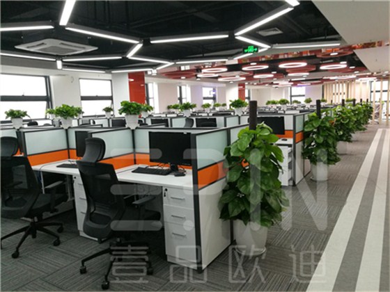 江苏京东南京分公司办公家具交互完成-赢咖8南京办公家具工程案例