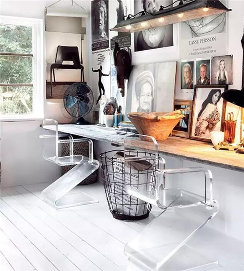 家庭办公室中的水晶办公椅-沐鸣2