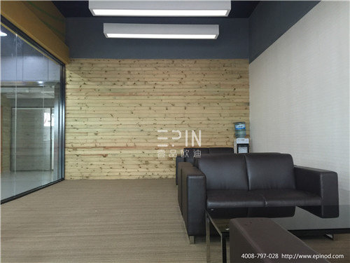 沐鸣2为冠培教育提供的接待洽谈区办公家具-办公皮沙发